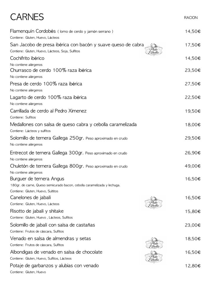 Carta Los Almendros página 2