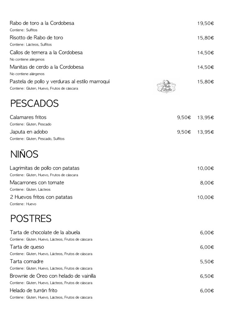 Carta Los Almendros página 4